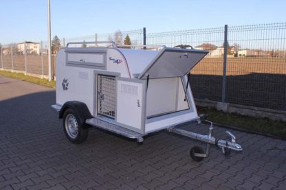 Tom Dog 3s Tomplan przyczepa do przewozu 3 psów DMC 550-750kg z lukiem bagażowym