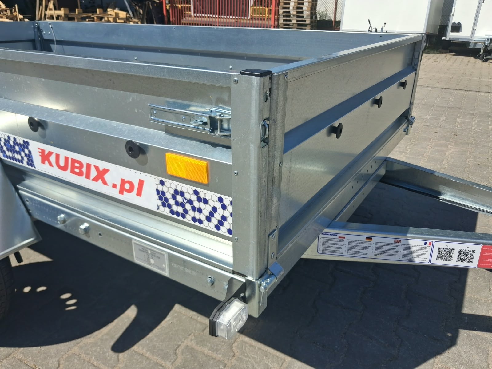 BEG7527T Niewiadów twin axle trailer, GVW 750 kg - Image 3