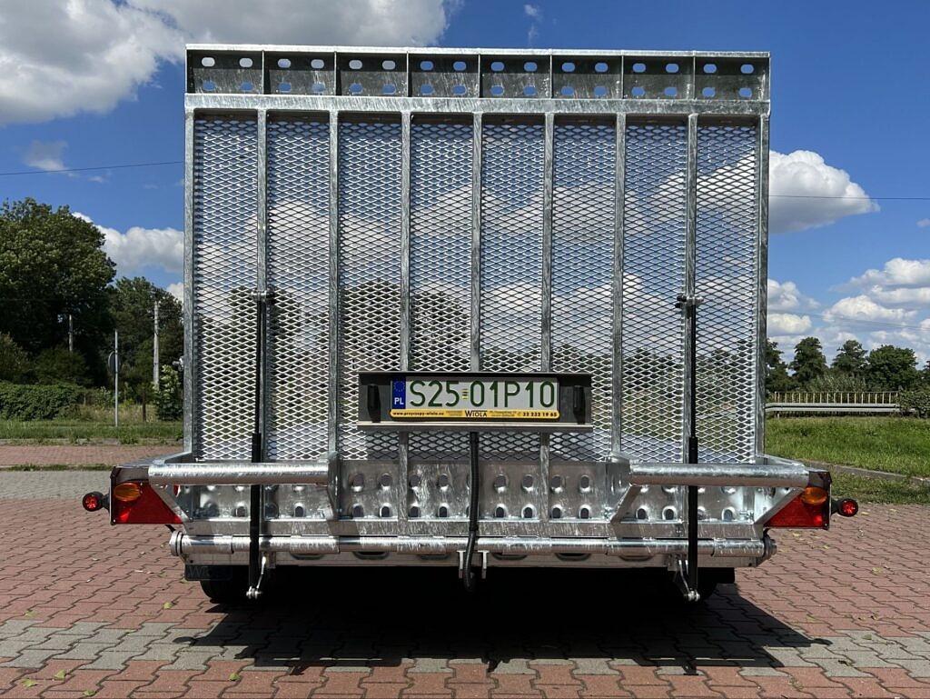 Wiola B3540 Max trzyosiowa przyczepa pod minikoparkę z trapem, DMC 3500 kg - obrazek 6