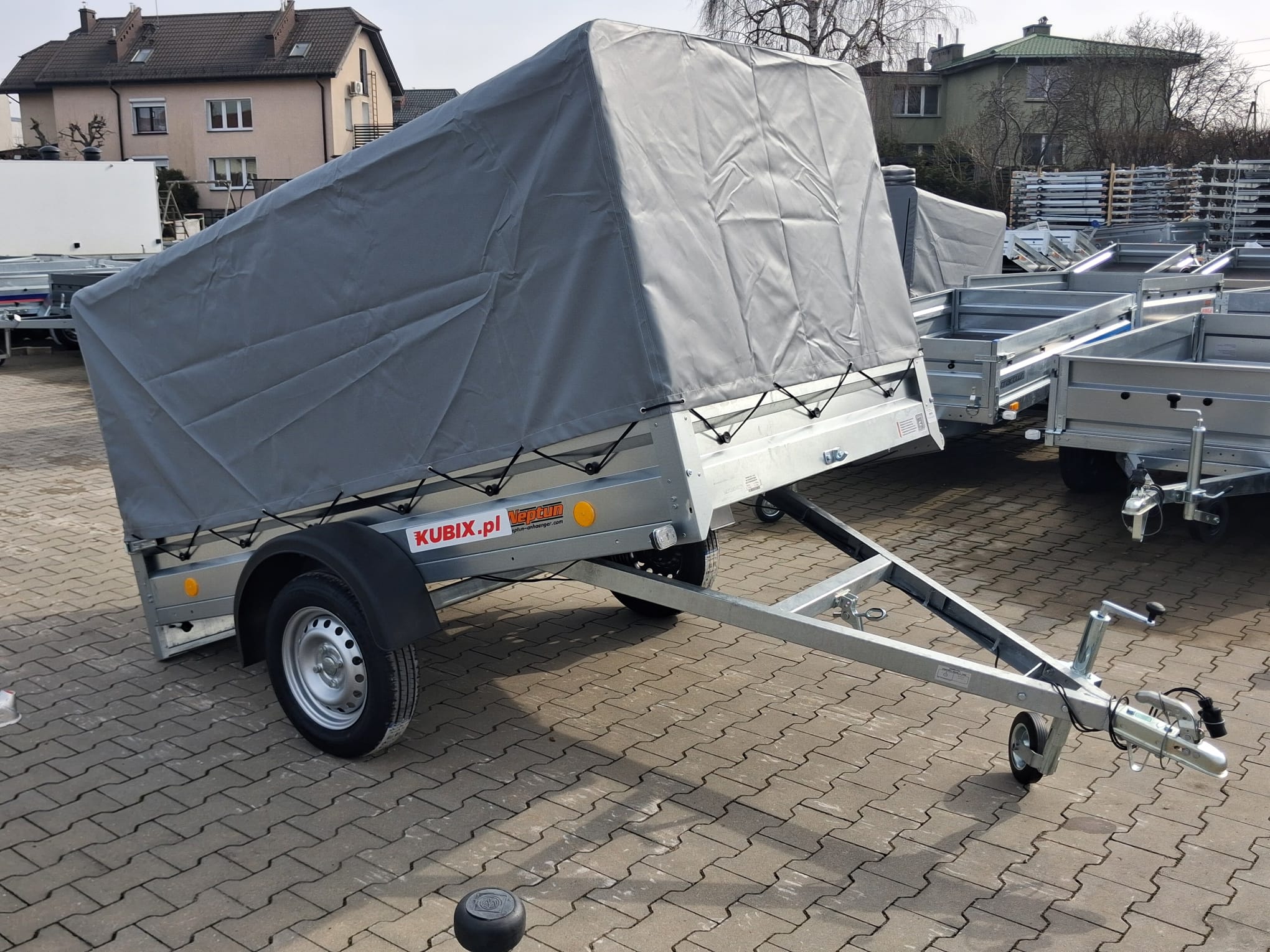 N7-236 ptw Neptun przyczepa jednoosiowa lekka ze stelażem i plandeką - obrazek 17