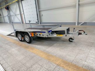Wiola B3035 Przyczepa dwuosiowa pod minikoparkę z najazdami, DMC 3 000 kg