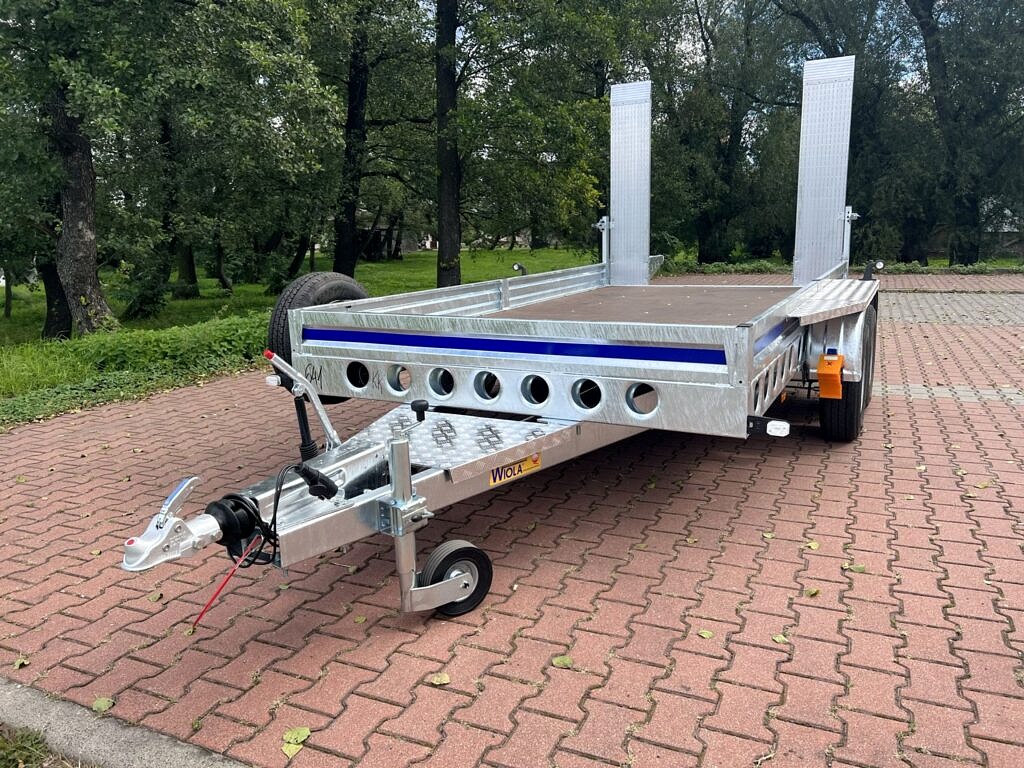 Wiola B3535 Przyczepa dwuosiowa pod minikoparkę z najazdami, DMC 3500 kg - obrazek 3