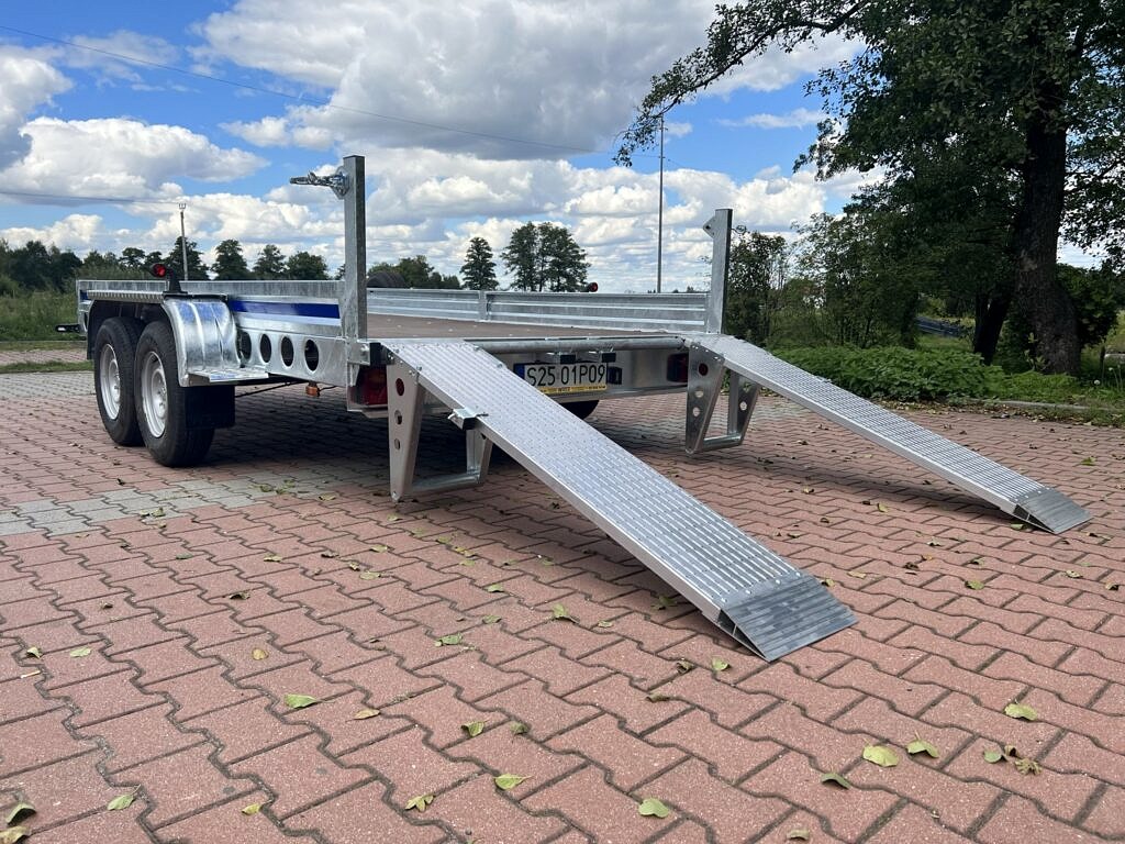 Wiola B3535 Przyczepa dwuosiowa pod minikoparkę z najazdami, DMC 3500 kg - obrazek 6