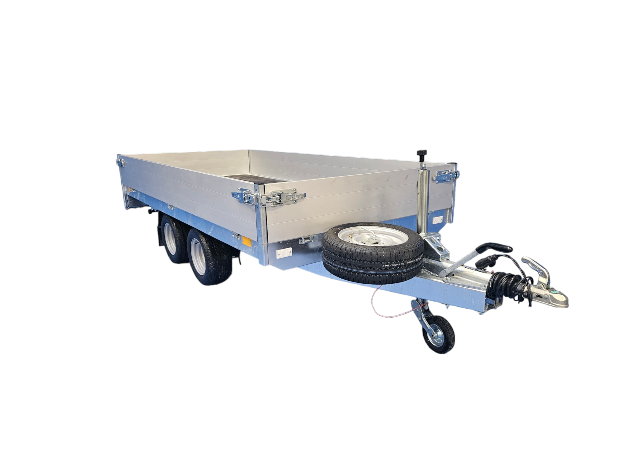 Przyczepa hamowana dwuosiowa Neptun GN259, N27-306 2 hl, DMC 2700kg, koła pod platformą - obrazek 2