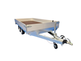 Przyczepa hamowana dwuosiowa Neptun GN259, N27-306 2 hl, DMC 2700kg, koła pod platformą