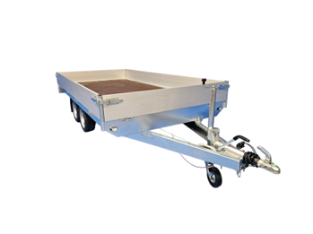 Przyczepa hamowana dwuosiowa Neptun GN259, N27-306 2 hl, DMC 2700kg, koła pod platformą