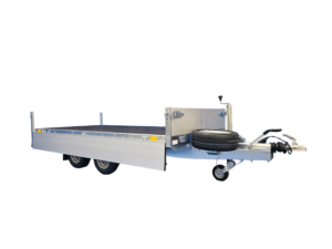 Przyczepa hamowana dwuosiowa Neptun GN259, N27-306 2 hl, DMC 2700kg, koła pod platformą - obrazek 6