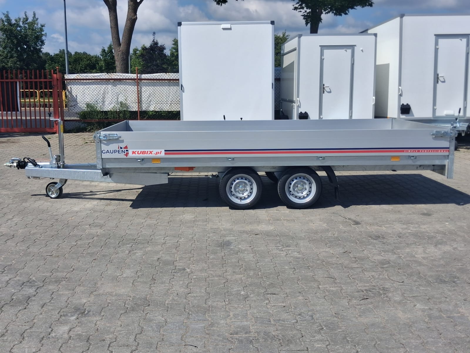 Przyczepa hamowana dwuosiowa Neptun GN259, N27-306 2 hl, DMC 2700kg, koła pod platformą - obrazek 6