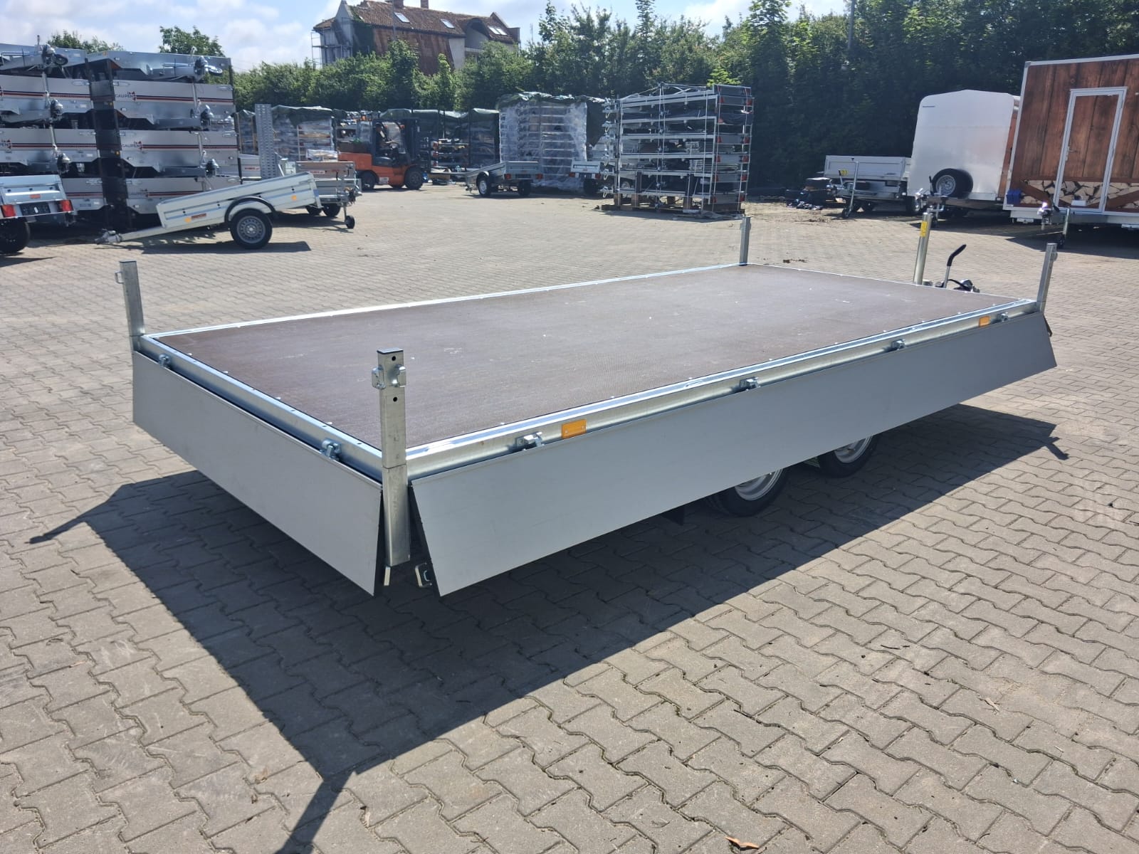Przyczepa hamowana dwuosiowa Neptun GN259, N27-306 2 hl, DMC 2700kg, koła pod platformą - obrazek 24