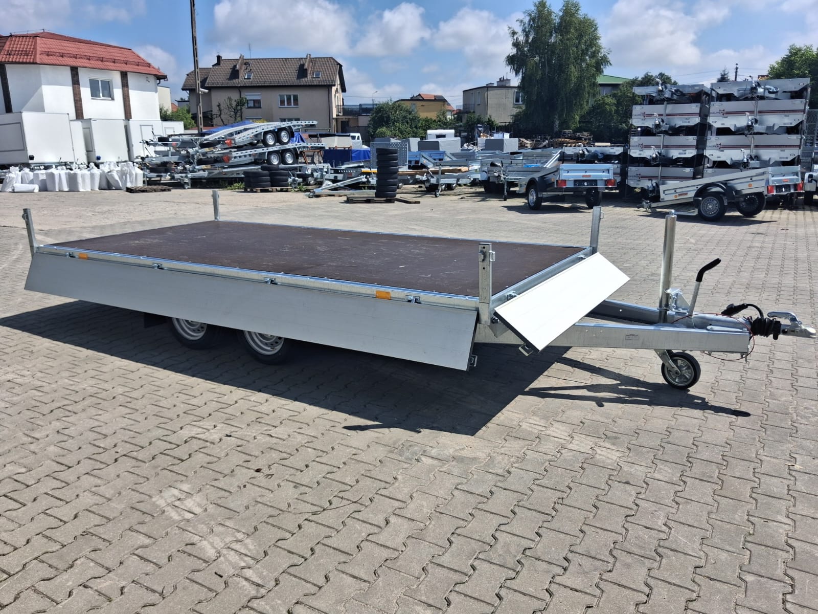 Przyczepa hamowana dwuosiowa Neptun GN259, N27-306 2 hl, DMC 2700kg, koła pod platformą - obrazek 23