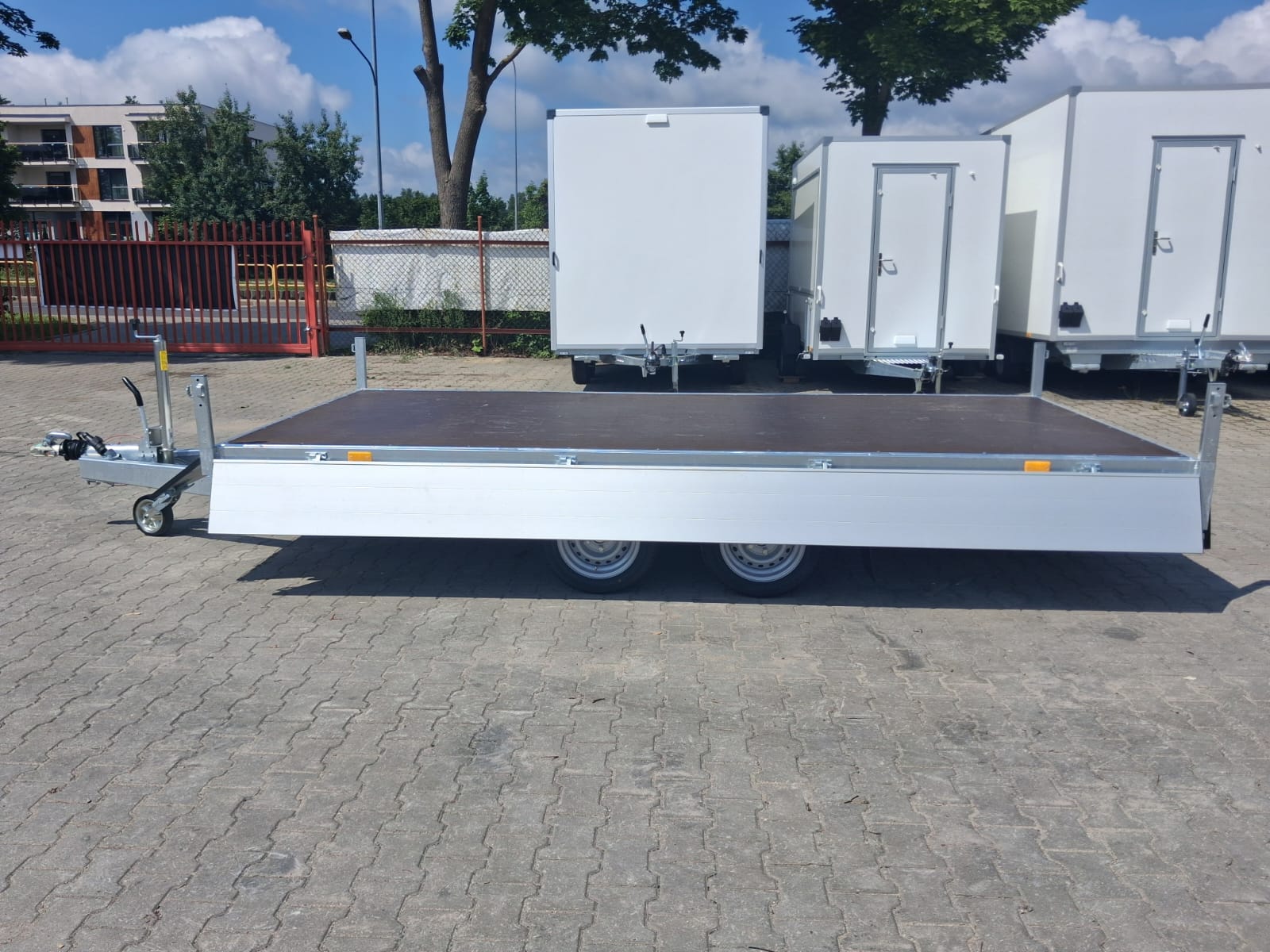Przyczepa hamowana dwuosiowa Neptun GN259, N27-306 2 hl, DMC 2700kg, koła pod platformą - obrazek 2
